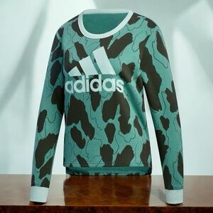 Adidas Zoe Saldana Collection ‘U4U Crewneck Sweatshirt’ in “Tech Emerald” Size M